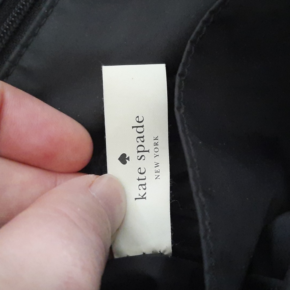 Kate Spade Black Tote Diaper Bag with White Dots - Picture 8 of 16